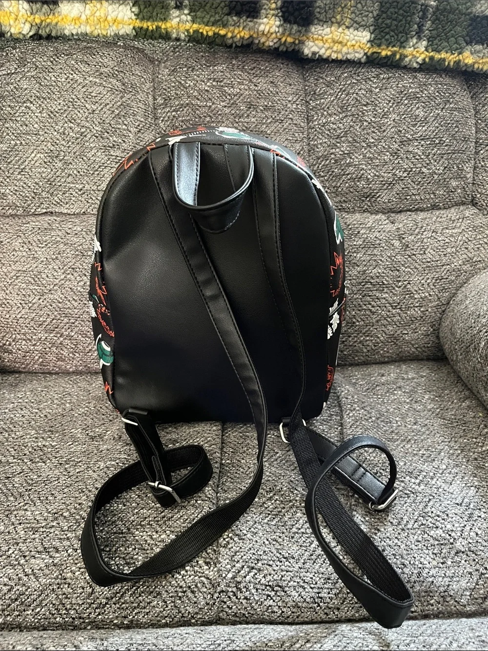 My Hero Academia Bakugo Patterned Black Mini Backpack